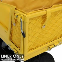 Sunnydaze Decor Yellow Heavy-Duty Vinyl Utility Garden Cart Liner 6 Sunnydaze Decor Yellow Heavy-Duty Vinyl Utility Garden Cart Liner -Sunnydaze Decor Sales sunnydaze decor planter caddies lw ucl445 yw 4f 1000