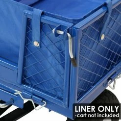 Sunnydaze Decor Blue Heavy-Duty Vinyl Utility Garden Cart Liner -Sunnydaze Decor Sales sunnydaze decor planter caddies lw ucl469 bl 4f 1000
