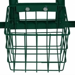 Sunnydaze Decor Green Steel Rolling Garden Cart with Extendable Steering Handle, Swivel Seat and Basket -Sunnydaze Decor Sales sunnydaze decor planter caddies qh esrc991 gn 4f 1000