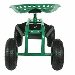 Sunnydaze Decor Green Steel Rolling Garden Cart with 360-Degree Swivel Seat and Tray 14 Sunnydaze Decor Green Steel Rolling Garden Cart with 360-Degree Swivel Seat and Tray -Sunnydaze Decor Sales sunnydaze decor planter caddies qh rc960 gn 44 1000