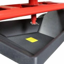 Sunnydaze Decor Red Steel Rolling Garden Cart with 360-Degree Swivel Seat and Tray -Sunnydaze Decor Sales sunnydaze decor planter caddies qh rc977 rd 4f 1000