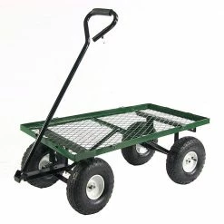 Sunnydaze Decor Green Heavy-Duty Steel Collapsible Log Cart -Sunnydaze Decor Sales sunnydaze decor planter caddies qh slc909 gn 1f 1000