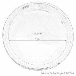 Sunnydaze Decor 2 Sunnydaze 12 in. Pearl Ceramic Planter Saucers 13 Sunnydaze Decor 2 Sunnydaze 12 in. Pearl Ceramic Planter Saucers -Sunnydaze Decor Sales sunnydaze decor planter saucers ap 012 4f 1000