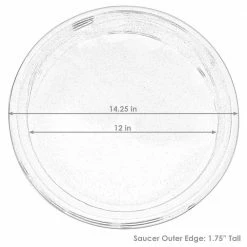 Sunnydaze Decor 2 Sunnydaze 12 in. Obsidian Ceramic Planter Saucers -Sunnydaze Decor Sales sunnydaze decor planter saucers ap 013 c3 1000