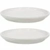 Sunnydaze Decor 2 Sunnydaze 9 in. Pearl Ceramic Planter Saucers