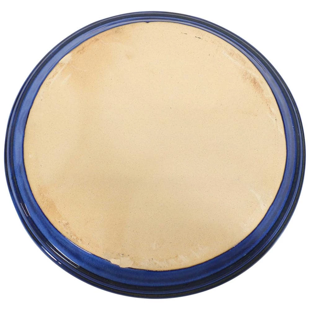 Sunnydaze Decor 12 in. Imperial Blue Ceramic Planter Saucer (Set of 4) 2 Sunnydaze Decor 12 in. Imperial Blue Ceramic Planter Saucer (Set of 4) - Image 2