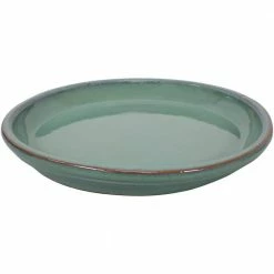 Sunnydaze Decor 14.25 in. Seafoam Ceramic Planter Saucer (Set of 2) -Sunnydaze Decor Sales sunnydaze decor planter saucers ap 251 44 1000