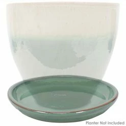 Sunnydaze Decor 12 in. Seafoam Ceramic Planter Saucer (Set of 4) -Sunnydaze Decor Sales sunnydaze decor planter saucers ap 251 4pk fa 1000