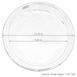 Sunnydaze Decor 11.75 in. Imperial Blue Ceramic Planter Saucer (Set of 2) -Sunnydaze Decor Sales sunnydaze decor planter saucers ap 268 4f 1000