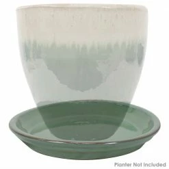 Sunnydaze Decor 9 in. Seafoam Ceramic Planter Saucer (Set of 4) -Sunnydaze Decor Sales sunnydaze decor planter saucers ap 299 4pk fa 1000