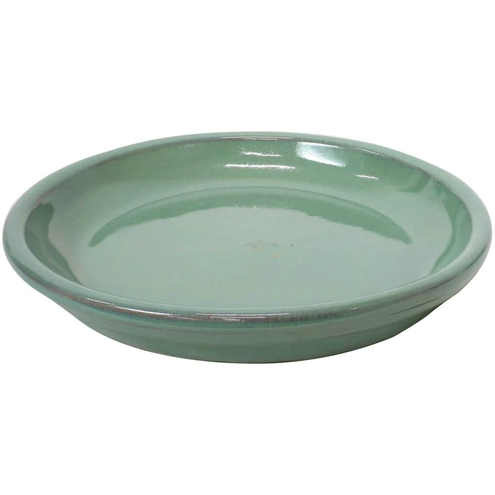 Sunnydaze Decor 9.75 in. Seafoam Ceramic Planter Saucer (Set of 2) 6 Sunnydaze Decor 9.75 in. Seafoam Ceramic Planter Saucer (Set of 2) - Image 6