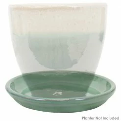 Sunnydaze Decor 9.75 in. Seafoam Ceramic Planter Saucer (Set of 2) 15 Sunnydaze Decor 9.75 in. Seafoam Ceramic Planter Saucer (Set of 2) -Sunnydaze Decor Sales sunnydaze decor planter saucers ap 336 fa 1000