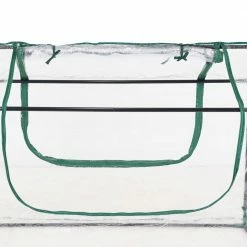 Sunnydaze Decor Sunnydaze 4 ft. x 3 ft. x 3 ft. - Steel and PVC - Clear - Raised Garden Bed and Greenhouse -Sunnydaze Decor Sales sunnydaze decor portable greenhouses hb 702 44 1000