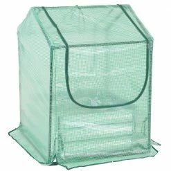 Sunnydaze Decor Sunnydaze 2 ft. x 2 ft. x 3 ft. - Steel and Polyethylene - Green - Raised Garden Bed and Greenhouse 15 Sunnydaze Decor Sunnydaze 2 ft. x 2 ft. x 3 ft. - Steel and Polyethylene - Green - Raised Garden Bed and Greenhouse -Sunnydaze Decor Sales sunnydaze decor portable greenhouses hb 869 76 1000
