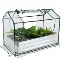 Sunnydaze Decor Sunnydaze 4 ft. x 2 ft. x 3 ft. - Steel and PVC - Clear - Raised Garden Bed and Greenhouse Kit 8 Sunnydaze Decor Sunnydaze 4 ft. x 2 ft. x 3 ft. - Steel and PVC - Clear - Raised Garden Bed and Greenhouse Kit -Sunnydaze Decor Sales sunnydaze decor portable greenhouses hb 883 4f 1000