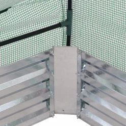 Sunnydaze Decor 4 ft. x 2 ft. x 3 ft. - Sunnydaze Raised Garden Bed and Greenhouse Kit - Steel and Polyethylene - Green - Greenhouse -Sunnydaze Decor Sales sunnydaze decor portable greenhouses hb 913 1f 1000