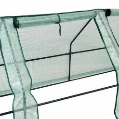 Sunnydaze Decor Sunnydaze 2 ft. x 8 ft. Green Seedling Cloche Mini Greenhouse with Zippered Doors -Sunnydaze Decor Sales sunnydaze decor portable greenhouses hgh 007 fa 1000