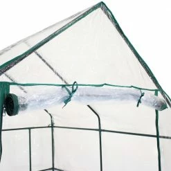 Sunnydaze Decor Sunnydaze Grandeur Walk-In Clear Greenhouse with 4 Shelves for Outdoors -Sunnydaze Decor Sales sunnydaze decor portable greenhouses hgh 826 1f 1000