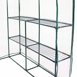 Sunnydaze Decor Sunnydaze Grandeur Walk-In Clear Greenhouse with 4 Shelves for Outdoors -Sunnydaze Decor Sales sunnydaze decor portable greenhouses hgh 826 4f 1000