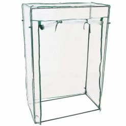 Sunnydaze Decor Sunnydaze 3 ft. x 1 ft. x 4 ft. Clear Deluxe Potted Plant and Tomato Plant Greenhouse