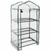 Sunnydaze Decor Sunnydaze 2 ft. 3 in. x 1 ft. 7 in. x 4 ft. 2 in. Portable 3-Tier Mini Greenhouse for Outdoors - Clear