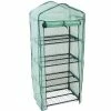 Sunnydaze Decor Sunnydaze 2 ft. 3 in. x 1 ft. 7 in. x 5 ft. 2.5 in. Portable 4-Tier Mini Greenhouse for Outdoors - Green