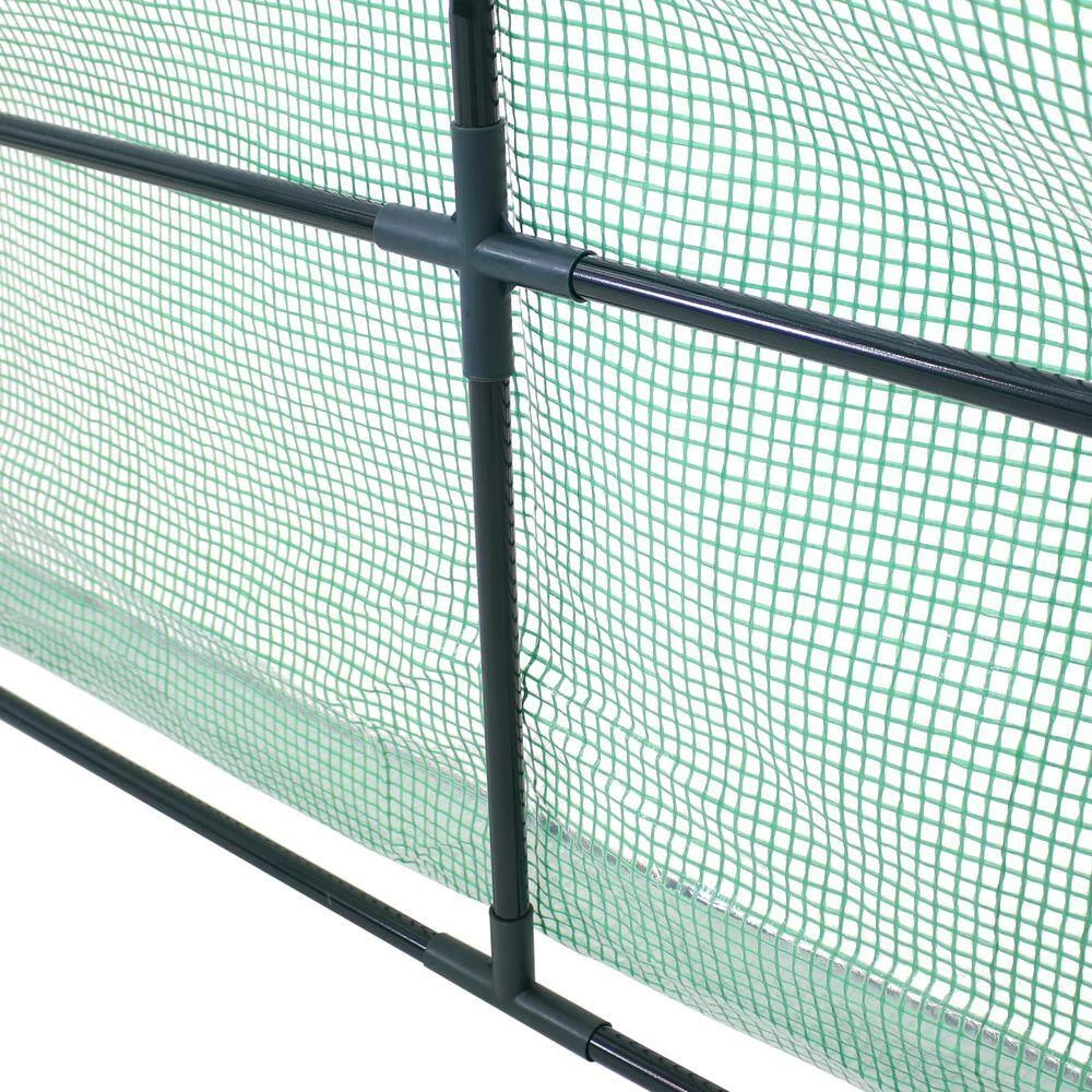 Sunnydaze Decor Sunnydaze 5 ft./11 in. x 2 ft./11 in. x 2 ft./11.5 in. Green Portable Mini Cloche Greenhouse with Zippered Doors 3 Sunnydaze Decor Sunnydaze 5 ft./11 in. x 2 ft./11 in. x 2 ft./11.5 in. Green Portable Mini Cloche Greenhouse with Zippered Doors - Image 3