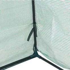 Sunnydaze Decor Sunnydaze 107 in. W x 38 in. D x 27 in. H Green Mini Slanted Cloche Greenhouse with Zippered Doors -Sunnydaze Decor Sales sunnydaze decor portable greenhouses hgh 987 c3 1000