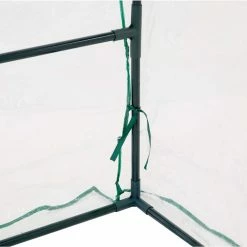 Sunnydaze Decor Sunnydaze 106 in. W x 34 in. D x 35.5 in. H PVC and Steel Seedling Cloche Mini Greenhouse with Zippered Doors - Clear 11 Sunnydaze Decor Sunnydaze 106 in. W x 34 in. D x 35.5 in. H PVC and Steel Seedling Cloche Mini Greenhouse with Zippered Doors - Clear -Sunnydaze Decor Sales sunnydaze decor portable greenhouses hgh 994 c3 1000