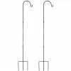 Sunnydaze Decor 82 in. Durable Powder-Coated Steel Set of 2 Single Shepherd Hooks