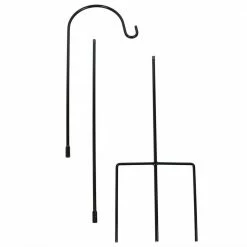 Sunnydaze Decor 82 in. Durable Powder-Coated Steel Set of 2 Single Shepherd Hooks -Sunnydaze Decor Sales sunnydaze decor shepherd s hooks hmi 578 c3 1000