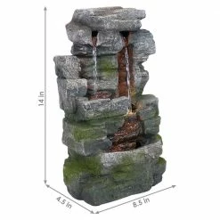 Sunnydaze Decor 14 in. Towering Cave Waterfall Indoor Tabletop Fountain with LED 12 Sunnydaze Decor 14 in. Towering Cave Waterfall Indoor Tabletop Fountain with LED -Sunnydaze Decor Sales sunnydaze decor tabletop fountains dw 208 4f 1000