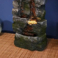 Sunnydaze Decor 14 in. Towering Cave Waterfall Indoor Tabletop Fountain with LED 15 Sunnydaze Decor 14 in. Towering Cave Waterfall Indoor Tabletop Fountain with LED -Sunnydaze Decor Sales sunnydaze decor tabletop fountains dw 208 fa 1000