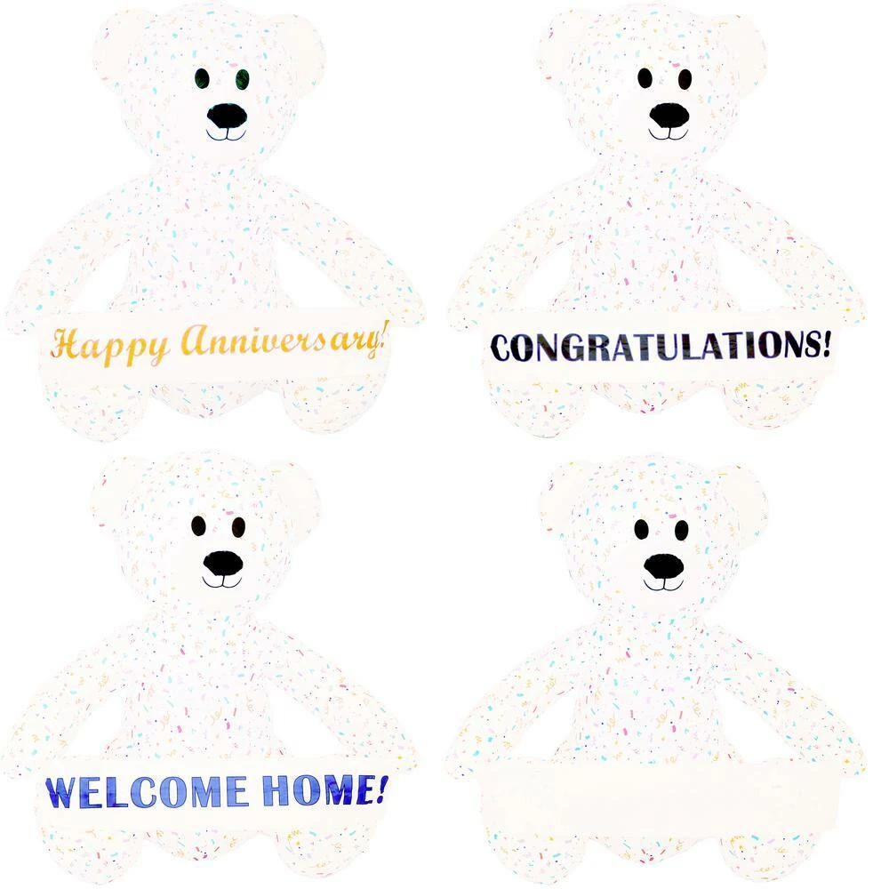 Sunnydaze Decor 6 ft. Sunnydaze Sprinkles the Inflatable Celebration Bear with 5 Banners 7 Sunnydaze Decor 6 ft. Sunnydaze Sprinkles the Inflatable Celebration Bear with 5 Banners - Image 7