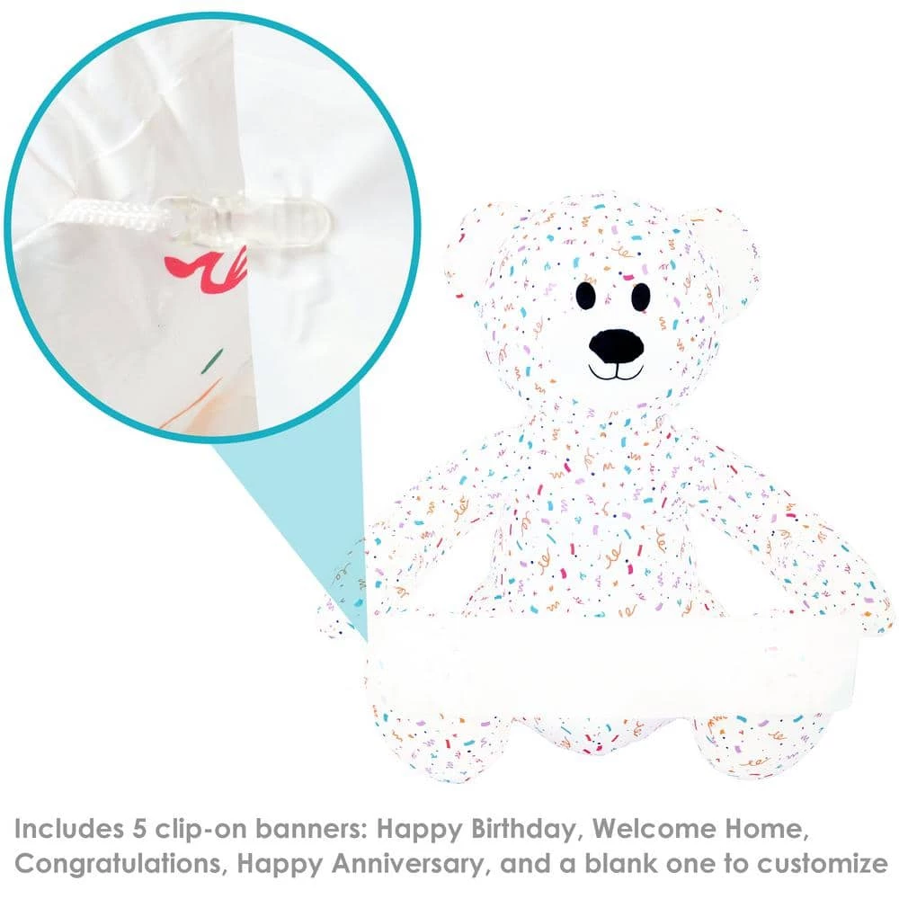 Sunnydaze Decor 6 ft. Sunnydaze Sprinkles the Inflatable Celebration Bear with 5 Banners 2 Sunnydaze Decor 6 ft. Sunnydaze Sprinkles the Inflatable Celebration Bear with 5 Banners - Image 2