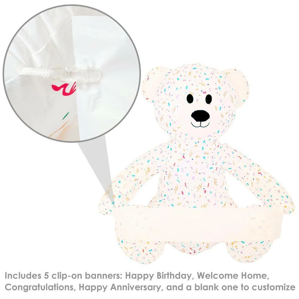Sunnydaze Decor 6 ft. Sunnydaze Sprinkles the Inflatable Celebration Bear with 5 Banners 8 Sunnydaze Decor 6 ft. Sunnydaze Sprinkles the Inflatable Celebration Bear with 5 Banners - Image 8
