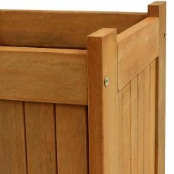 Sunnydaze Decor 16 in. Meranti Wood Outdoor Planter Box 10 Sunnydaze Decor 16 in. Meranti Wood Outdoor Planter Box -Sunnydaze Decor Sales teak oil sunnydaze decor planter boxes lam 592 4f 1000