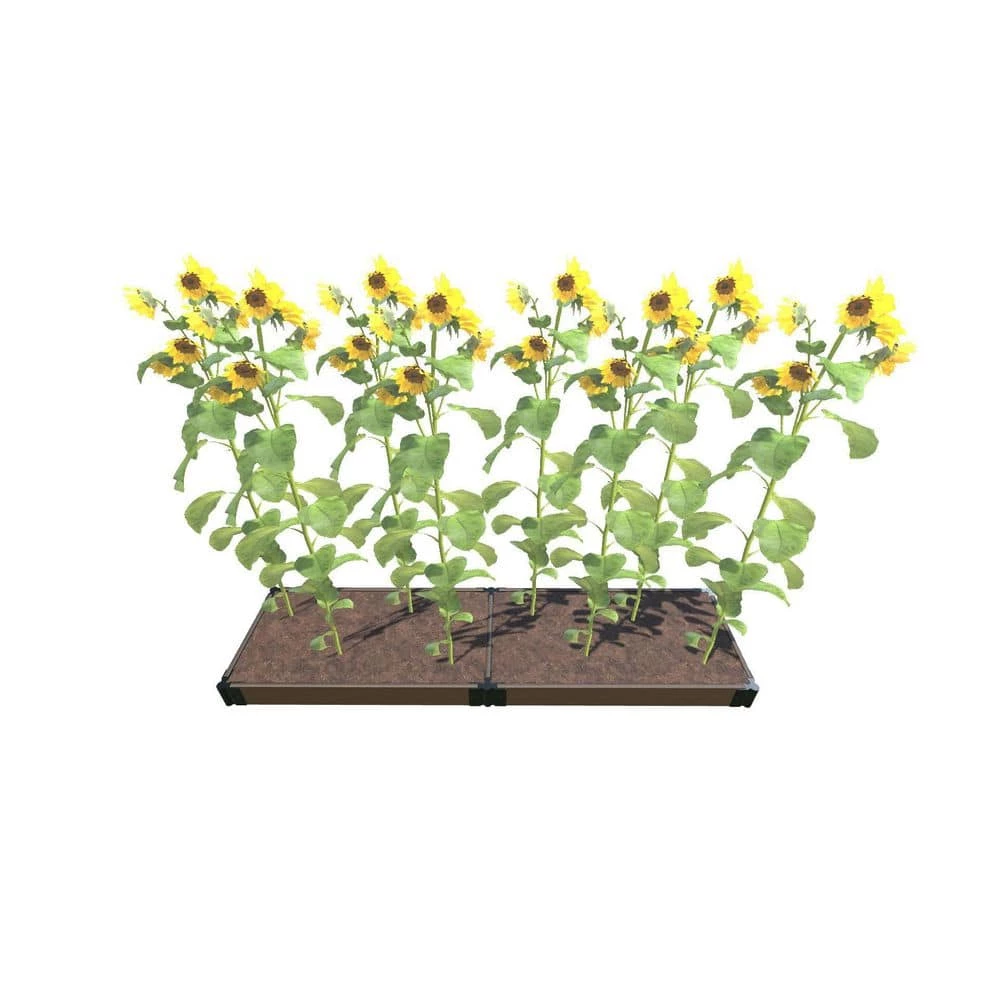 Frame It All 2 ft. x 8 ft. x 5.5 in. 1 in. Profile Uptown Brown Composite Raised Garden Bed 1 Frame It All 2 ft. x 8 ft. x 5.5 in. 1 in. Profile Uptown Brown Composite Raised Garden Bed