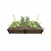 Frame It All 4 ft. x 8 ft. x 16.5 in. Uptown Brown Composite Raised Garden Bed 1 in. Profile
