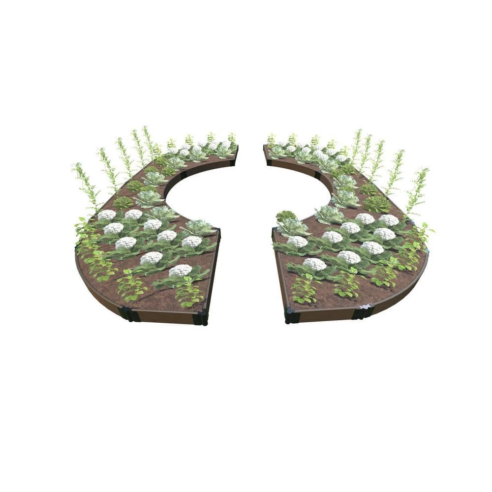 Frame It All 14 ft. x 16 ft. x 5.5 in. Uptown Brown Composite Walk-Through Colosseum Raised Garden Bed - 1 in. Profile 1 Frame It All 14 ft. x 16 ft. x 5.5 in. Uptown Brown Composite Walk-Through Colosseum Raised Garden Bed - 1 in. Profile