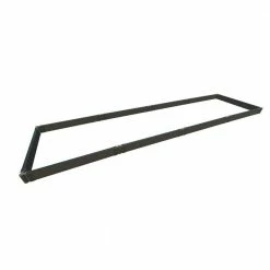 Frame It All 4 ft. x 16 ft. x 5.5 in. Weathered Wood Composite Raised Garden - 2 in. Profile