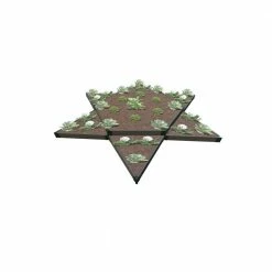 Frame It All 12 ft. x 12 ft. x 11 in. Weathered Wood Composite Raised Garden Bed Garden Star - 1 in. Profile