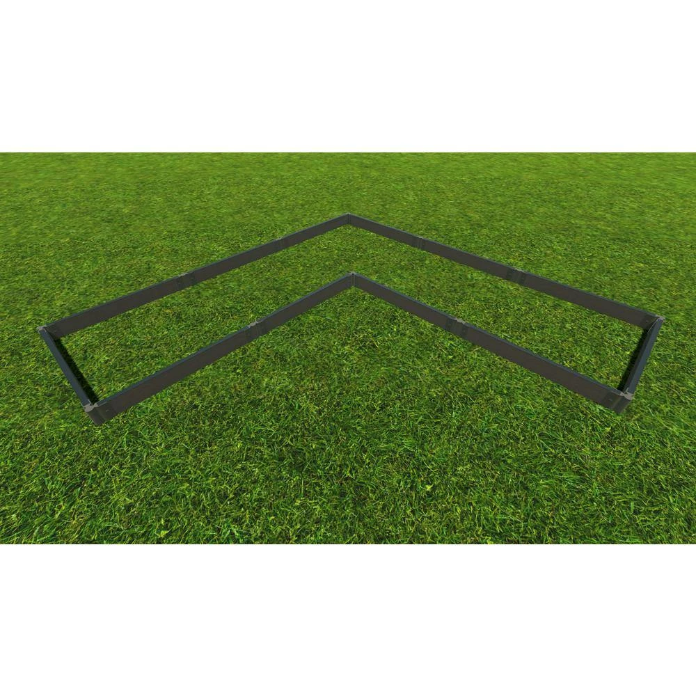 Frame It All Weather Wood 2 in. L Shape 12 ft. x 12 ft. x 5.5 in. Composite Raised Garden Bed - 12T, 6SJ 2 Frame It All Weather Wood 2 in. L Shape 12 ft. x 12 ft. x 5.5 in. Composite Raised Garden Bed - 12T, 6SJ - Image 2