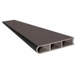 Frame It All One Inch Series 4 ft. x 8 ft. x 5.5 in. Weathered Wood Composite Raised Garden Bed -Sunnydaze Decor Sales weathered wood frame it all raised planter boxes 300001421 1f 1000