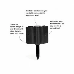 Frame It All One Inch Series 4 ft. x 8 ft. x 5.5 in. Weathered Wood Composite Raised Garden Bed -Sunnydaze Decor Sales weathered wood frame it all raised planter boxes 300001421 fa 1000