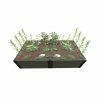 Frame It All 4 ft. x 8 ft. x 22 in. Weathered Wood Composite Raised Garden Bed - 1 in. Profile