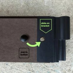 Frame It All 4 ft. x 4 ft. x 16.5 in., 1 in. Profile Weathered Wood Composite Tool-Free Raised Garden Bed -Sunnydaze Decor Sales weathered wood frame it all raised planter boxes 300003425 1f 1000