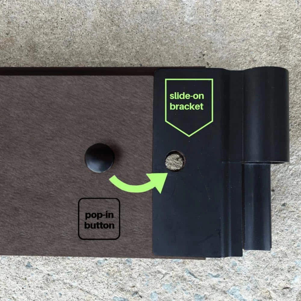 Frame It All 4 ft. x 12 ft. x 16.5 in., 1 in. Profile Weathered Wood Tool-Free Composite Raised Garden 2 Frame It All 4 ft. x 12 ft. x 16.5 in., 1 in. Profile Weathered Wood Tool-Free Composite Raised Garden - Image 2