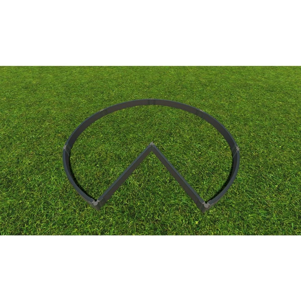 Frame It All 9 ft. x 9 ft. x 5.5 in. Weathered Wood Composite Circle Quay Key Raised Garden Bed - 2 in. Profile 2 Frame It All 9 ft. x 9 ft. x 5.5 in. Weathered Wood Composite Circle Quay Key Raised Garden Bed - 2 in. Profile - Image 2