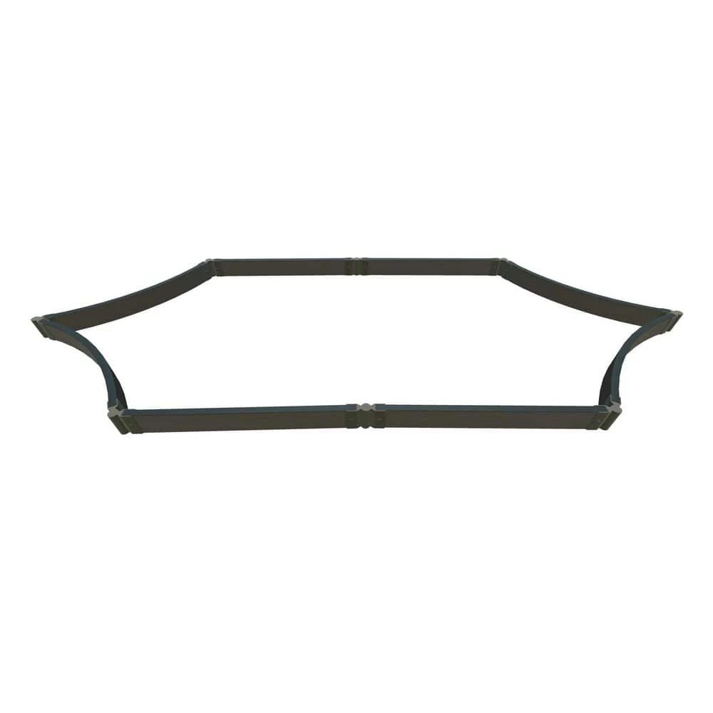 Frame It All 6 ft. x 16 ft. x 5.5 in. Weathered Wood Composite Silver Salver Scalloped Raised Garden Bed - 2 in. Profile 1 Frame It All 6 ft. x 16 ft. x 5.5 in. Weathered Wood Composite Silver Salver Scalloped Raised Garden Bed - 2 in. Profile